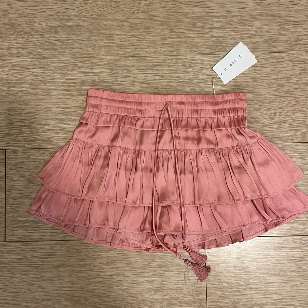 Pink Ruffle Mini Skirt - Picture 3 of 3